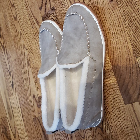 (7½M) JBU JAMBU Leather Shearling Slip On Loungewear Home Comfortable Luxury - Picture 5 of 8